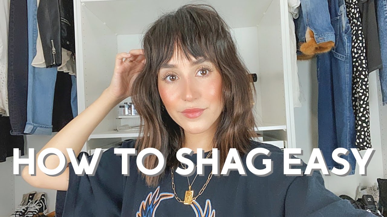 how to style a shag for beginners, super easy! - YouTube