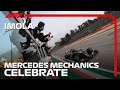 Wild Celebrations With Mercedes Mechanics | 2020 Emilia Romagna Grand Prix