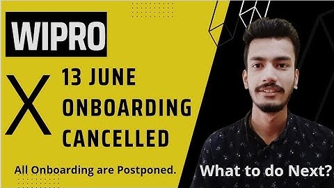13 June Onboarding Cancelled | Wipro Postponed Onboarding #wipro #onboardig #techmore