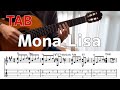 [TAB] Mona Lisa (Fingerstyle Guitar) モナリザ（ソロギター）