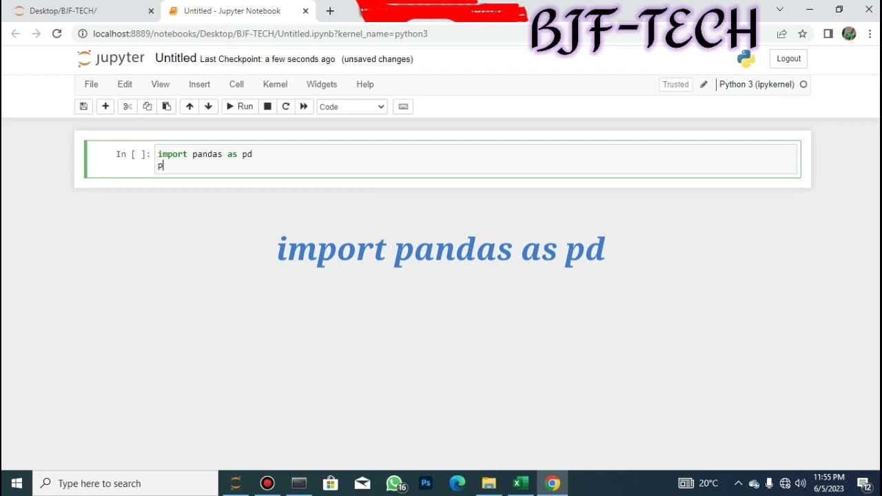 HOW TO IMPORT AN EXCEL FILE IN PYHTON - YouTube