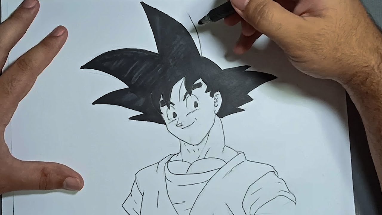 Com este tutorial você irá aprender a Como Desenhar o Goku de Dragon  Ball.Um tutorial didático com pas…