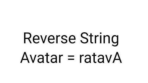 Reverse String Solution using Java
