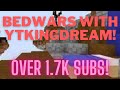 Bloxdio bedwars with ytkingdream over 173k subs