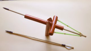 I use bamboo to make a powerful slingshot gun