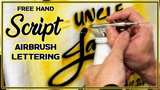 Free Hand Script (Airbrush Lettering)