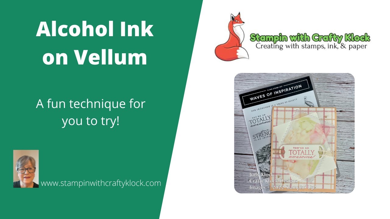 Alcohol Ink on Vellum - YouTube