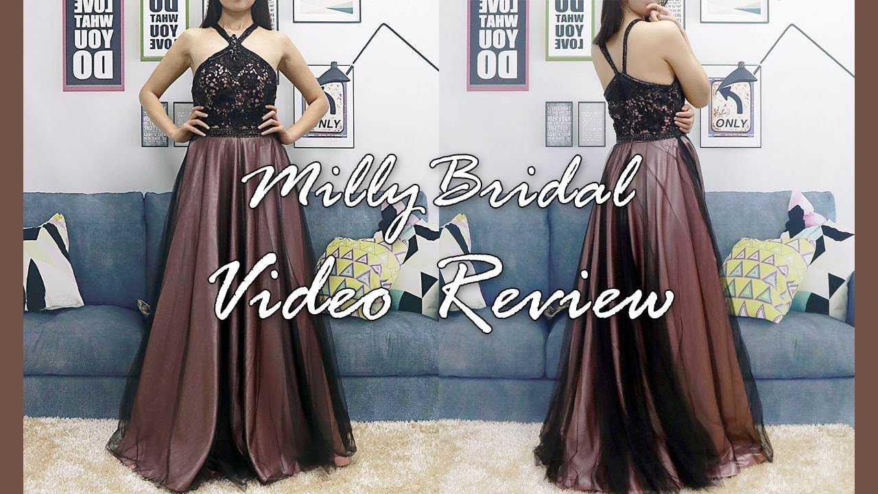 Evening Dresses | Elegant Long Ball Gown Halter Tulle Formal Prom Dress - MillyBridal Video Review