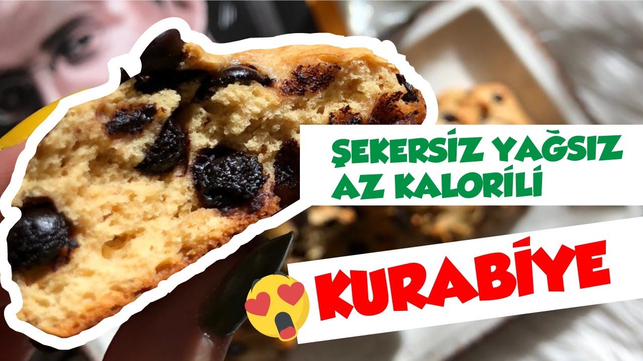 Şekersiz Yağsız Az Kalorili Kurabiye YouTube