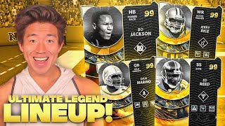 ALL ULTIMATE LEGEND LINEUP! Most expensive team in the game..Madden 22