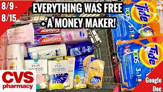 CVS Free & Cheap Coupon Deals & Haul | 8/9 - 8/15 | Over $160 in Savings | FREE + a Money Maker! 🔥🙌🏽