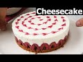 Recette du cheesecake aux framboises  sans cuisson