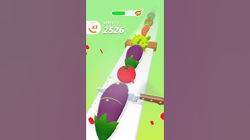 Perfect Slices 🥕🍅🍆 All levels gameplay lvls -11 Android ios #shorts