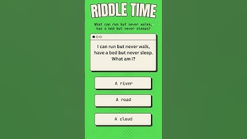 Riddle Challenge: What Can Run But Never Walks? 🤔 #shorts