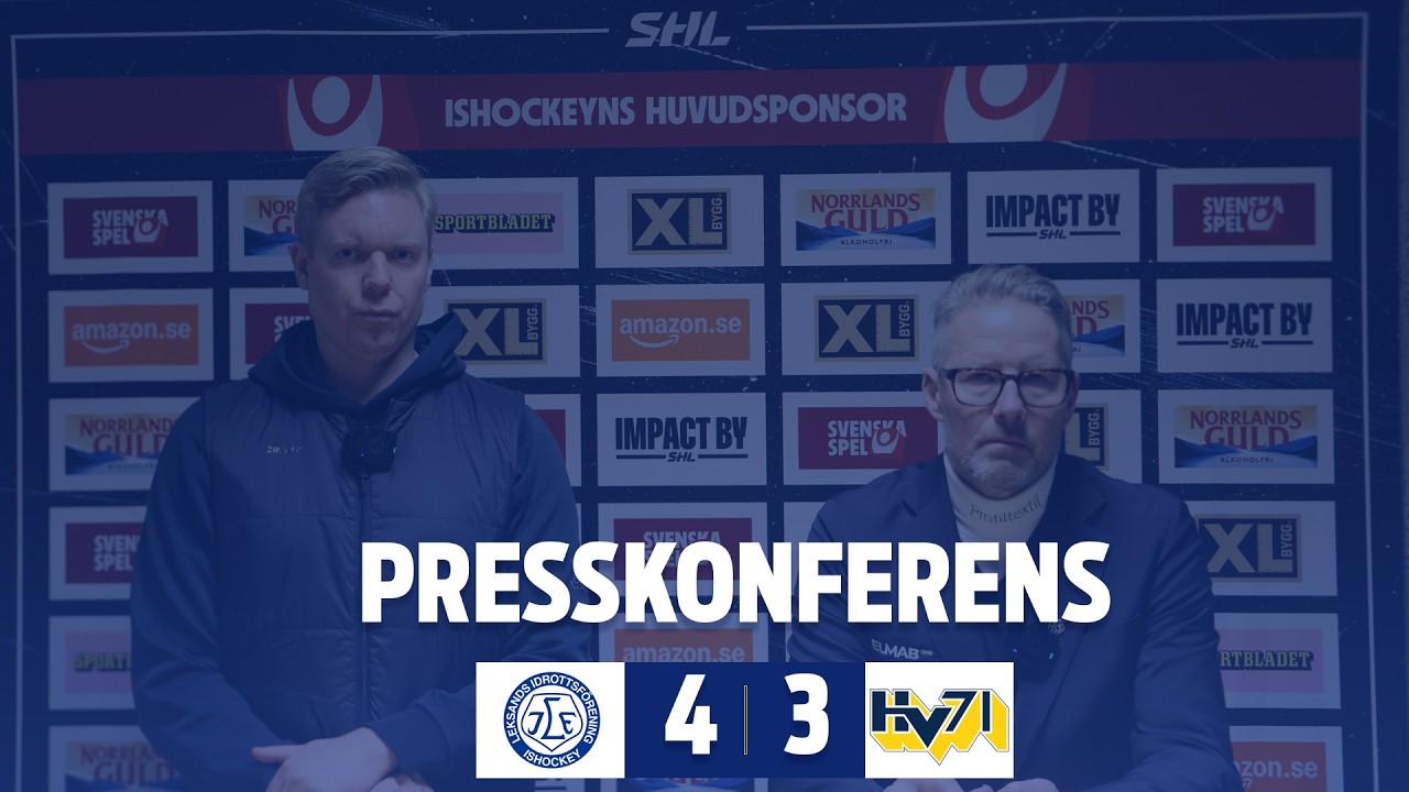 Presskonferensen efter Leksands IF - HV71
