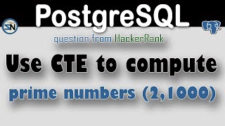 PostgreSQL - How to compute prime numbers between 2 and 1000.