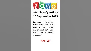 zoho interview questions and answers for software developer | interview preparation in tamil