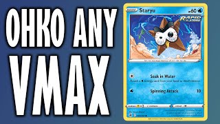 ONE-HIT KO ANY VMAX WITH STARYU?! (PTCGO)