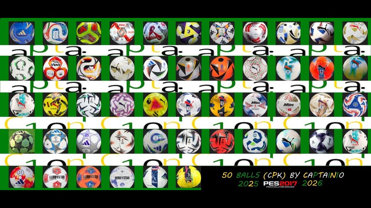 PES 17 Новый зимний набор мячей 2025-2026 AIO