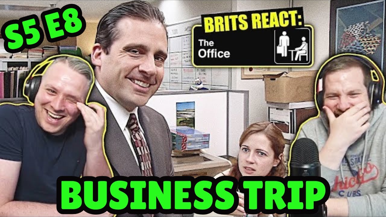 British Guys HILARIOUS The Office Reaction | Season 5 Episode 8 (Business Trip)
