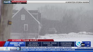 Town of Cazenovia prepares for late-season winter storm
