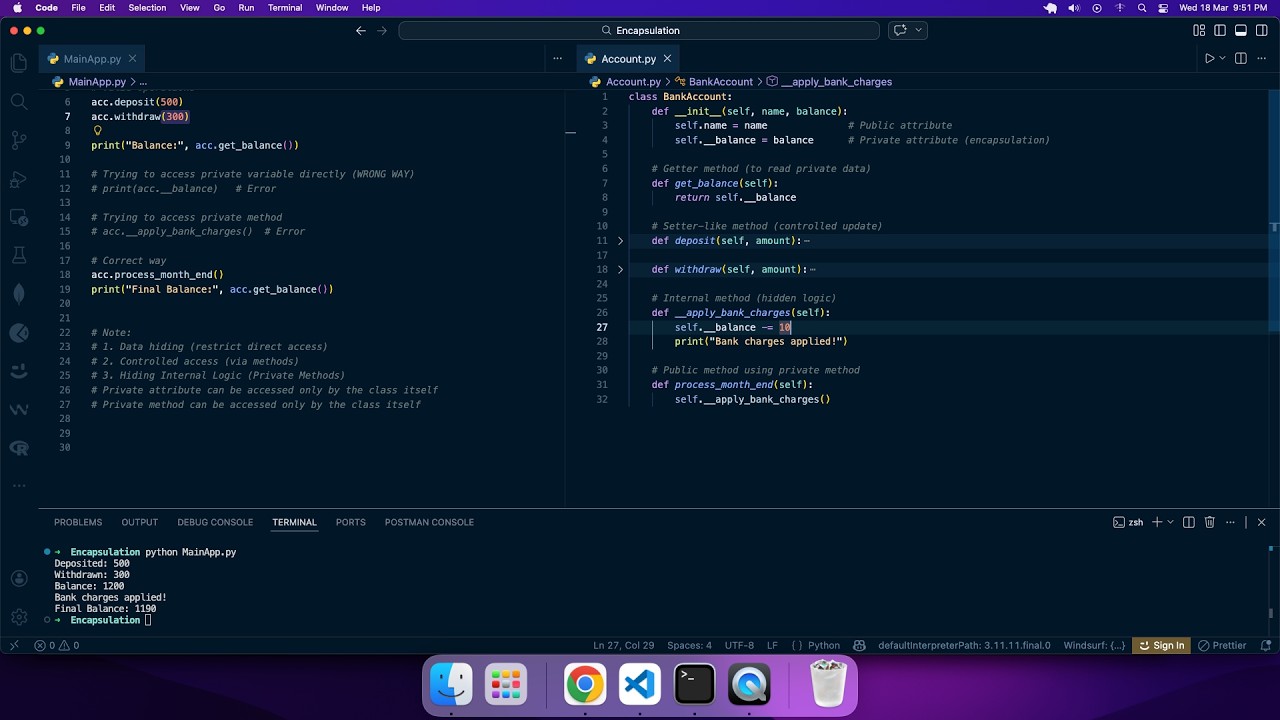 Encapsulation in Python Explained with Real Example | OOP Concepts for ...