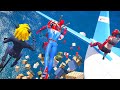 CRASHING PLANE SKYDIVE CHALLENGE with all the Superheroes