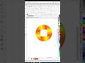 របៀបធ្វើ Logo រាងមូលដោយប្រើ Color Interactive fill In Corel Draw