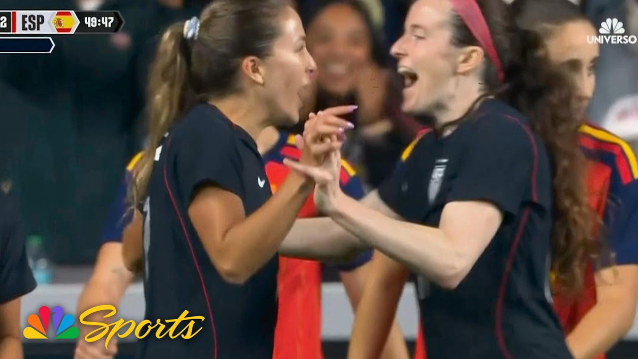 Ashley Sanchez scores to cut USWNT deficit against Spain | NBC Sports