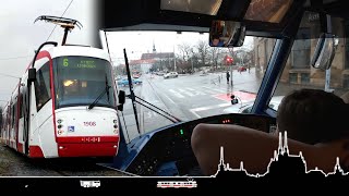 Deštivá šestka, výměna vozu a psychotesty 🚋 Cab view tram Brno