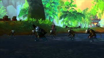 WoW Pandaren monk fighting animations [BLIZZCON 2011 FOOTAGE]