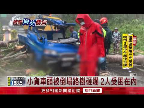 花蓮災情頻傳！ 銅門大橋路段坍方 玉里路樹倒塌民眾受困