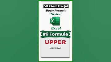 upper formula in excel | excel 50 most useful basic formula #excel #exceltips #sehar #viral #top