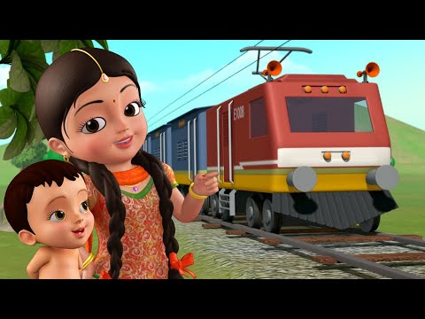 Chuk Chuk Rail Gadi   Train Song  Hindi Rhymes for Children  Infobells
