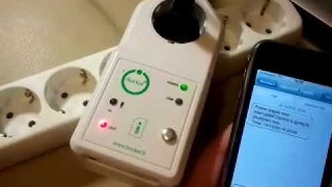 Power off notification / Power off alarm / Power outage alert with iSocket