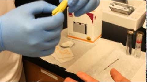 Cholesterol finger stick