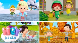 Les saisons 🍂❄️ | Apprendre les saisons de l'année pour enfants | HeyKids en Français