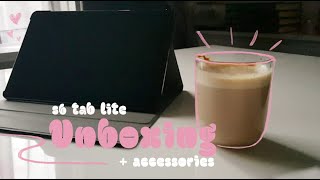 Samsung galaxy tab s6 lite unboxing + accessories | Draw with me | making cappuccino screenshot 4
