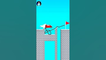 Draw Bridge Game 😳🚗 - Android Gameplay  #shorts