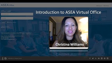 Introduction To The Asea Back Office by Christina Williams