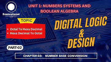 Lecture 04 Digital Electronics | Octal to Hexadecimal and Hexadecimal to octal conversion #exam