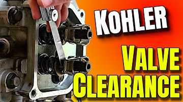Kohler Engine Valve Clearance Adjustment (V-Twin Courage, 7000 Series & More)