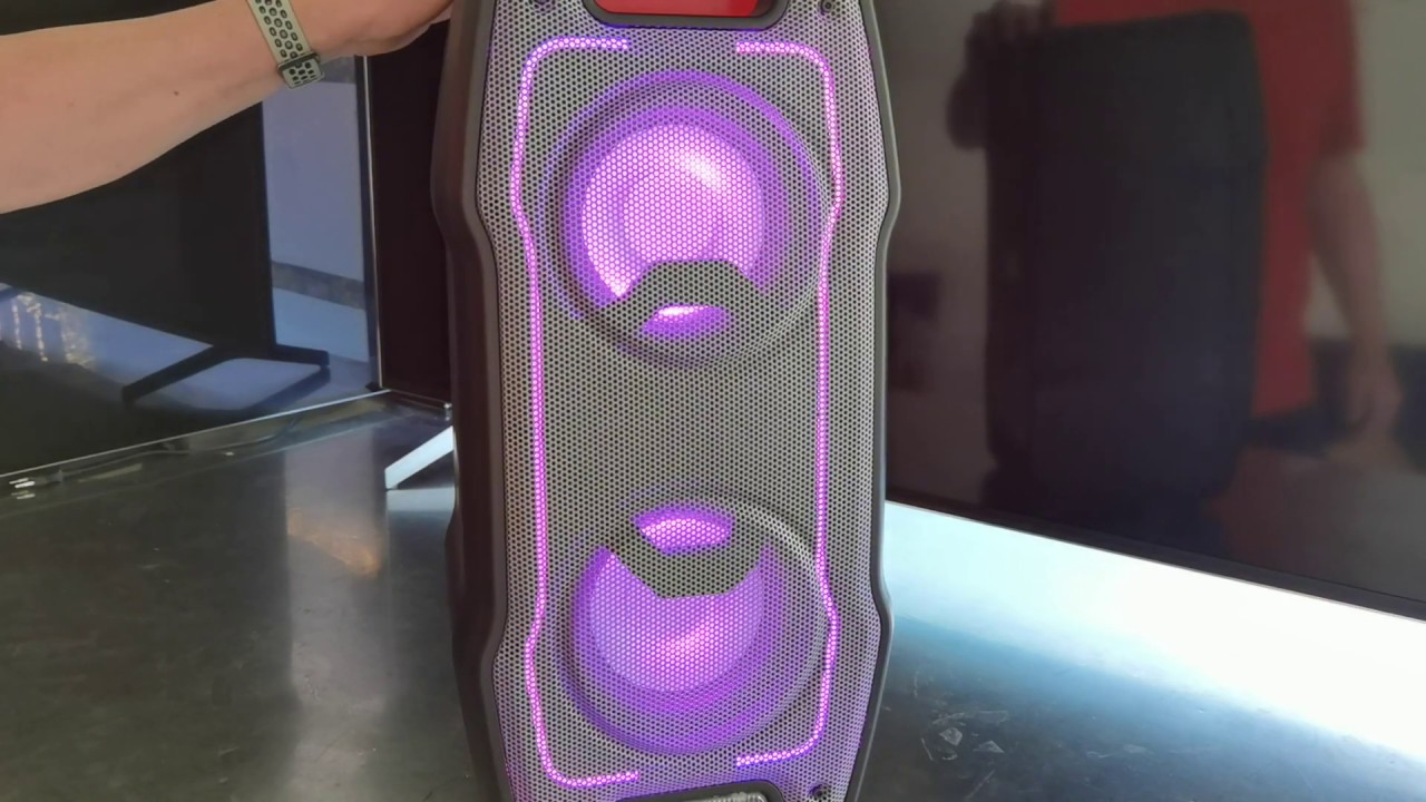 Sharp PS-929 check speaker Party YouTube unboxing - and sound