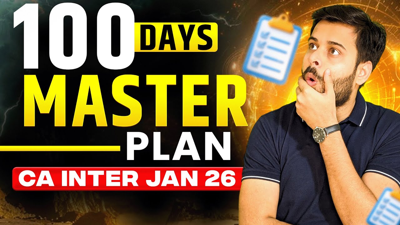 CA Inter Jan 26 - Both Group 100 Days Master Strategy || AIR in CA ...