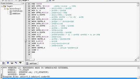 8051 ALP Addition of 16BIT
