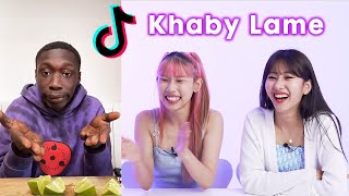 Korean Girls React To Funniest Khabane Lame TikToks!