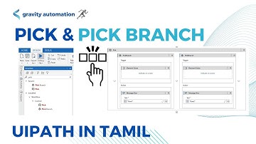Pick Activity And Pick Branch Activity Explained Step by Step in UiPath - TAMIL | Gravity Automation