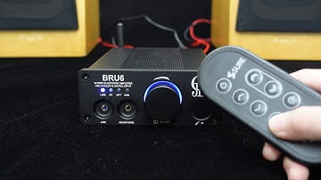 2X100W Bluetooth Amplifier BRU6 Demonstration Analog/ Bluetooth/USB Codec/Optical Input