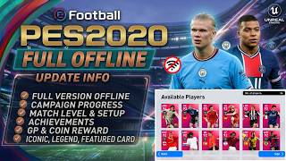 PES 2020 MOBILE OFFLINE FULL VERSION UPDATE CAMPAIGN MODE NEW ICONIC LEGEND AND FEATURED CARD PES 2020 MOBILE OFFLINE FULL VERSION UPDATE CAMPAIGN MODE NEW ICONIC LEGEND AND FEATURED CARD