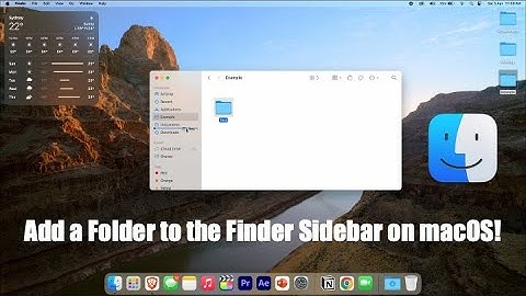 How to Add a Folder to the Finder Sidebar on macOS